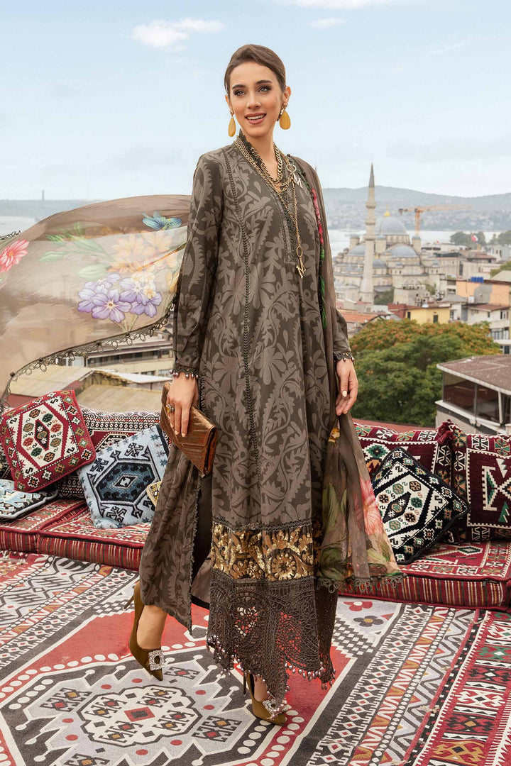 MARIA B FORMALS PRINTED EMBROIDERED LAWN - 3 PC UNSTITCHED