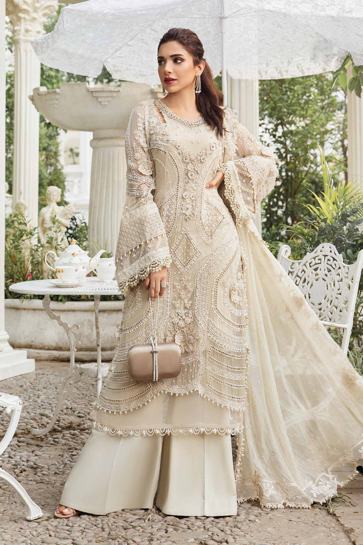 MARIA B LUXURY WEDDING EMBROIDERED CHIFFON - 3 PC UNSTITCHED