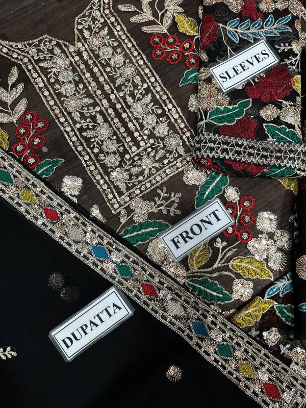 RANG RASIYA EMBROIDERED CHIFFON - 3 PC UNSTITCHED