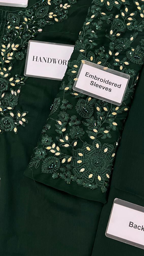 VANYA LUXURY EMBROIDERED CHIFFON - 3 PC UNSTITCHED