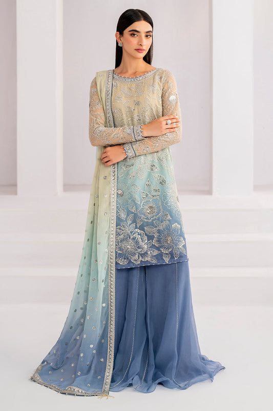 JAZMIN LUXURY EMBROIDERED CHIFFON - 3 PC UNSTITCHED