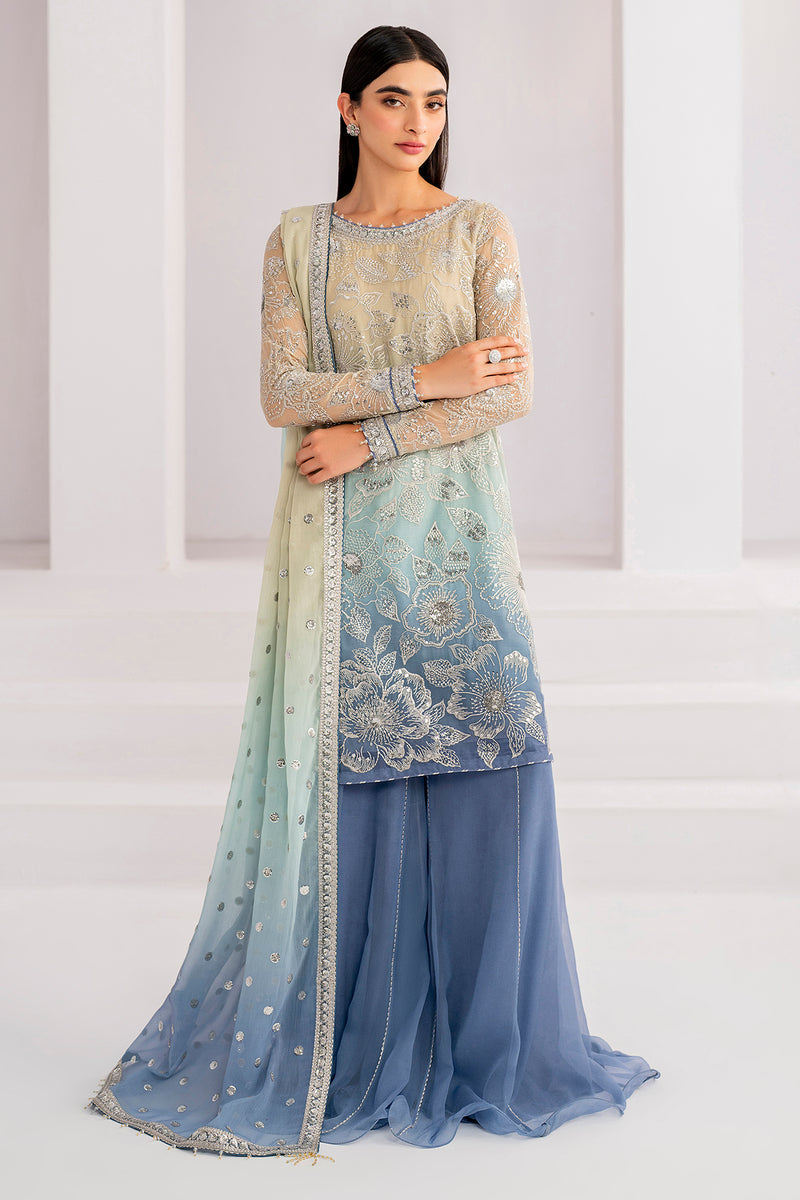 JAZMIN LUXURY EMBROIDERED CHIFFON - 3 PC UNSTITCHED