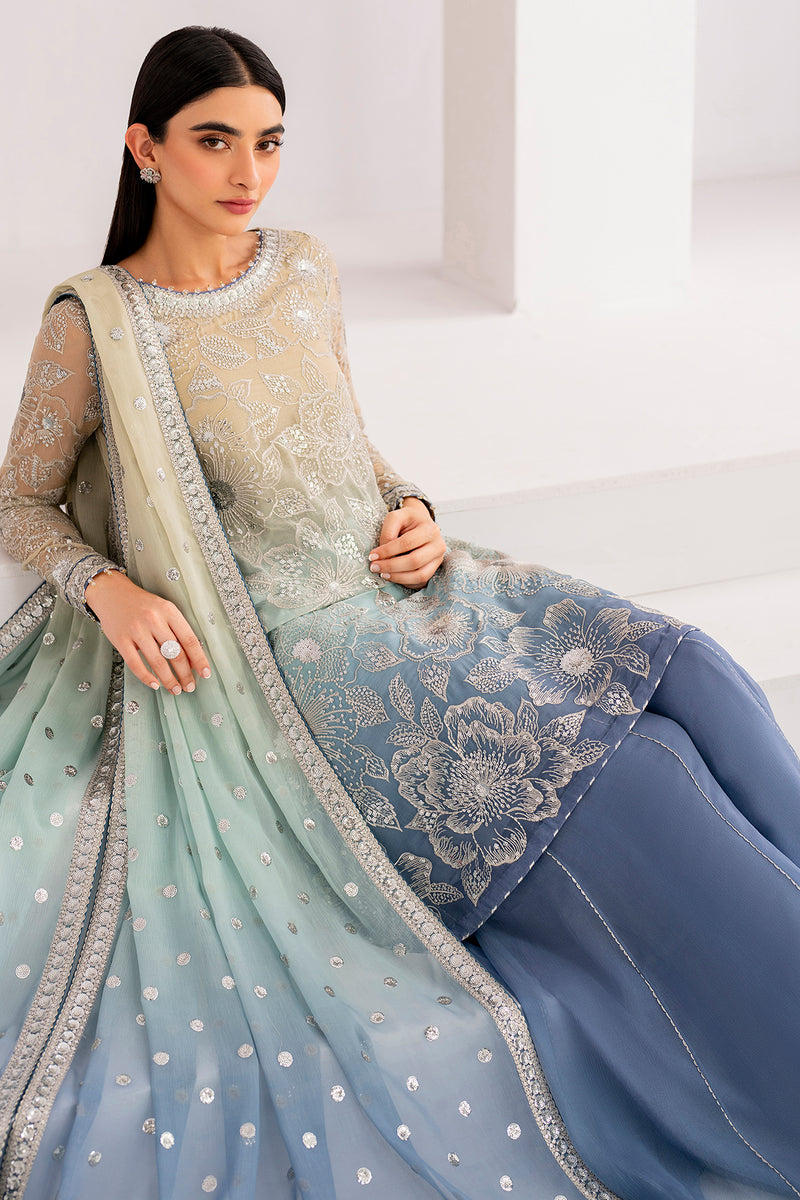 JAZMIN LUXURY EMBROIDERED CHIFFON - 3 PC UNSTITCHED