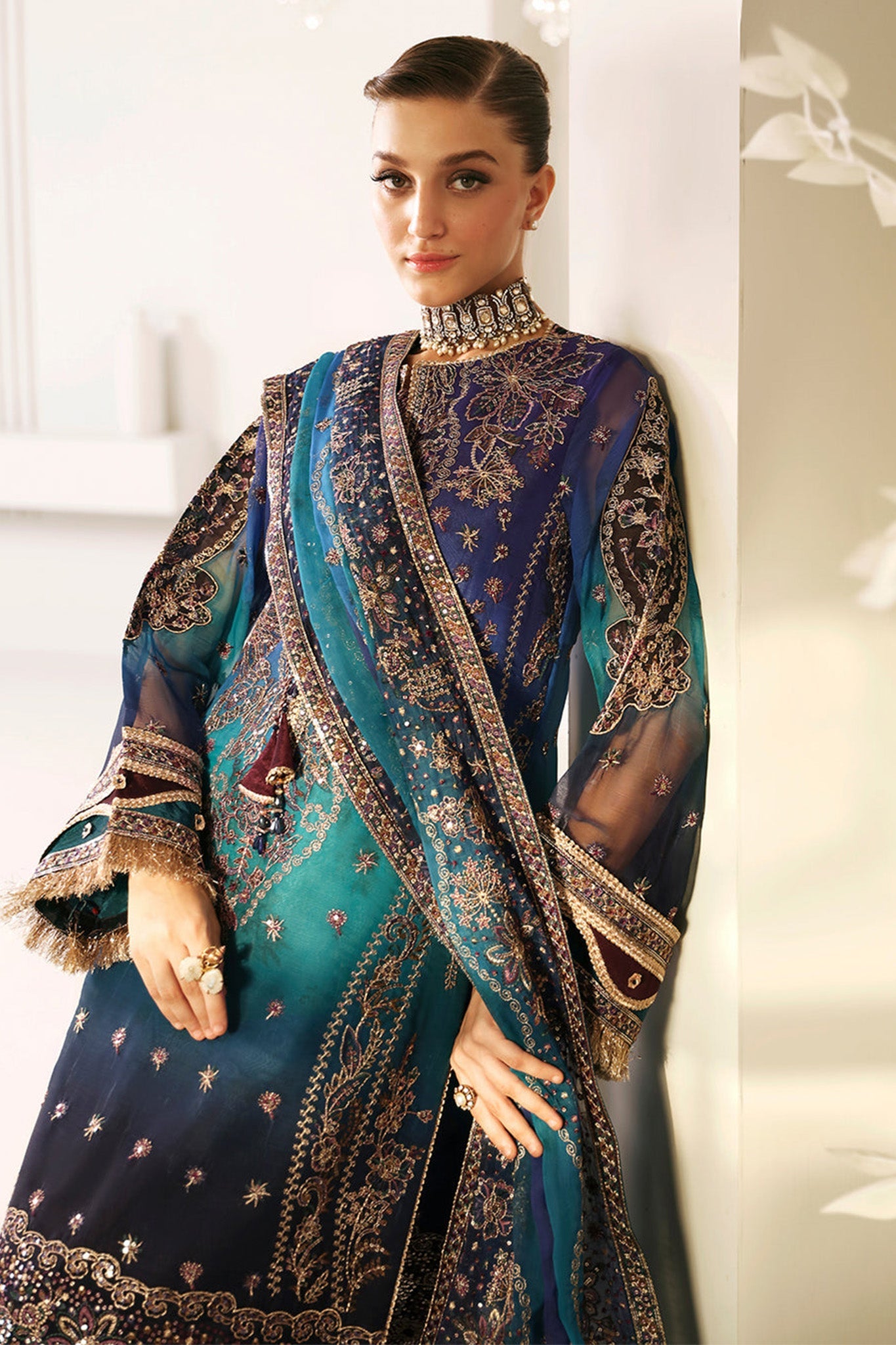 ALIZEH LUXURY EMBROIDERED ORGANZA - 3 PC UNSTITCHED
