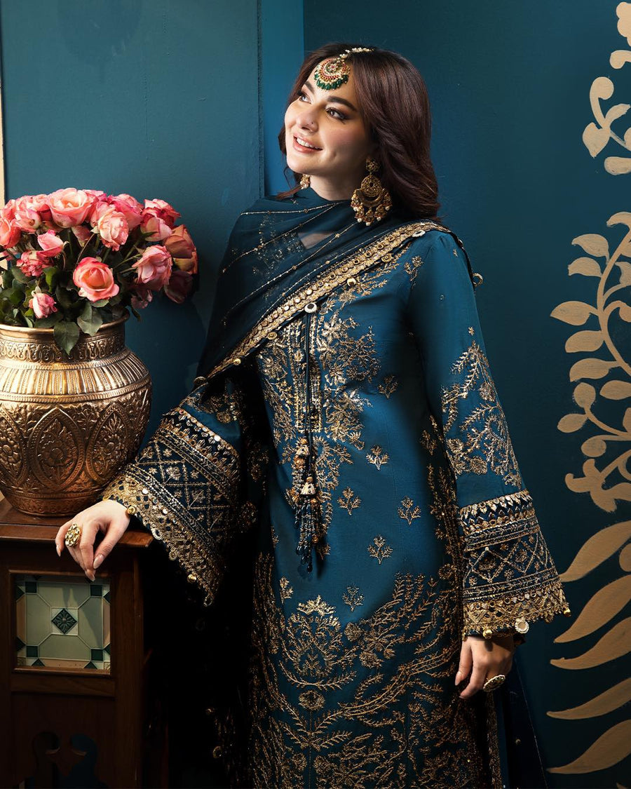 ASIM JOFA EMBROIDERED CHIFFON - 3 PC UNSTITCHED