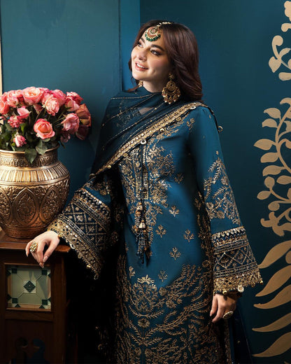 ASIM JOFA EMBROIDERED CHIFFON - 3 PC UNSTITCHED