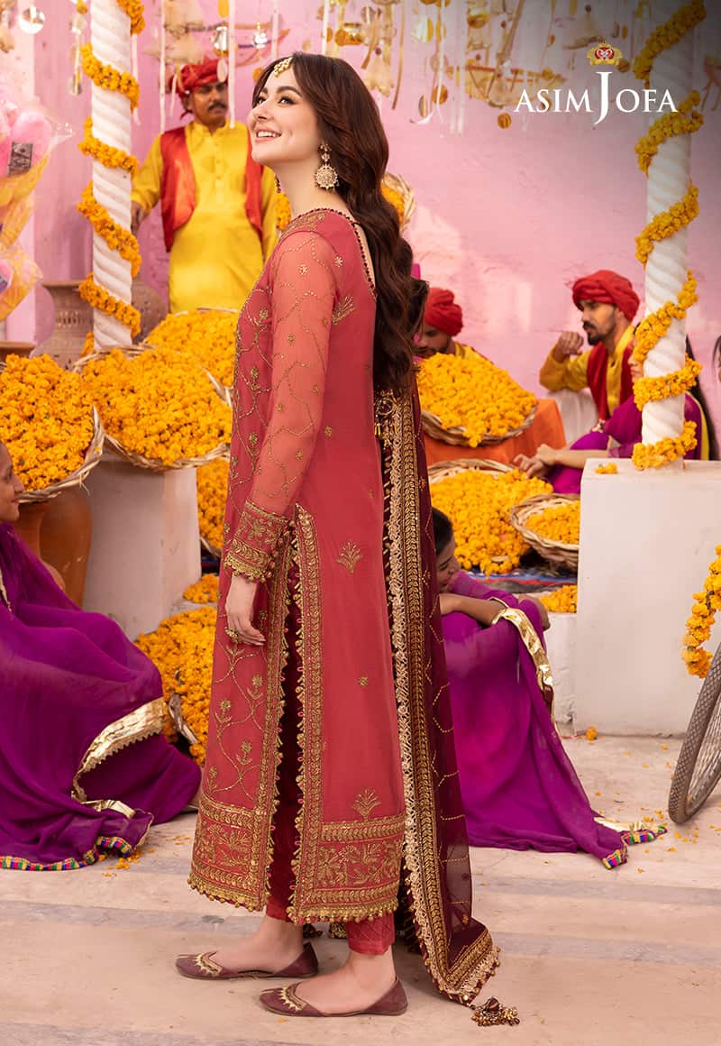ASIM JOFA EMBROIDERED CHIFFON - 3 PC UNSTITCHED