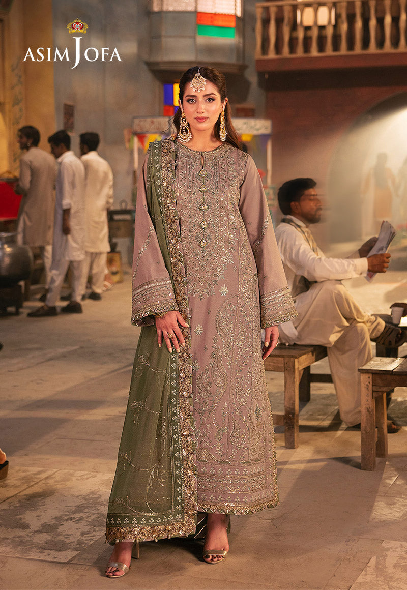 ASIM JOFA LUXURY EMBROIDERED CHIFFON - 3 PC UNSTITCHED