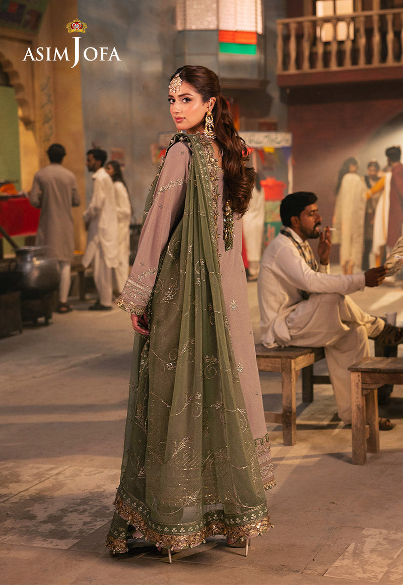 ASIM JOFA LUXURY EMBROIDERED CHIFFON - 3 PC UNSTITCHED