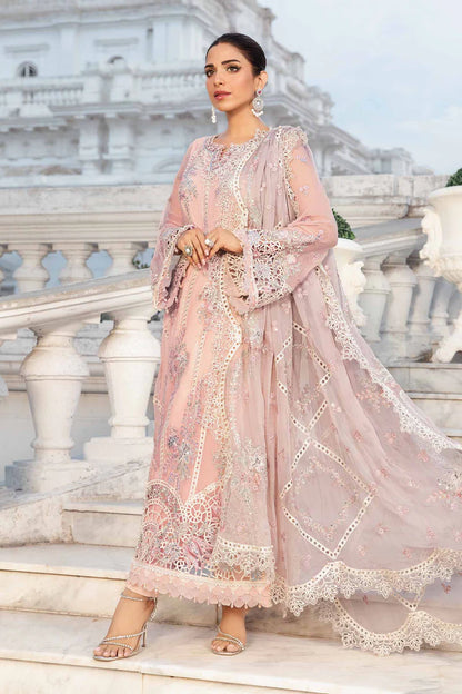 MARIA B LUXURY WEDDING EMBROIDERED CHIFFON - 3 PC UNSTITCHED