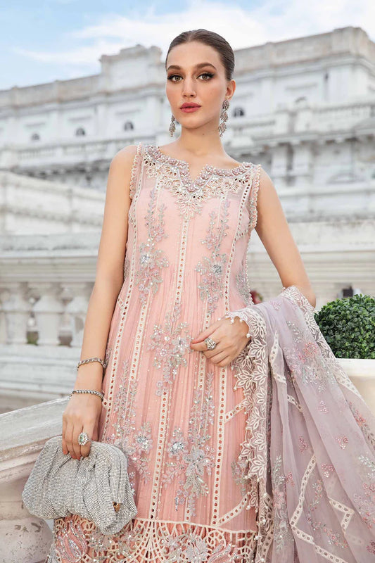 MARIA B LUXURY WEDDING EMBROIDERED CHIFFON - 3 PC UNSTITCHED