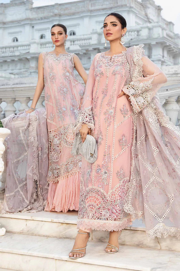 MARIA B LUXURY WEDDING EMBROIDERED CHIFFON - 3 PC UNSTITCHED