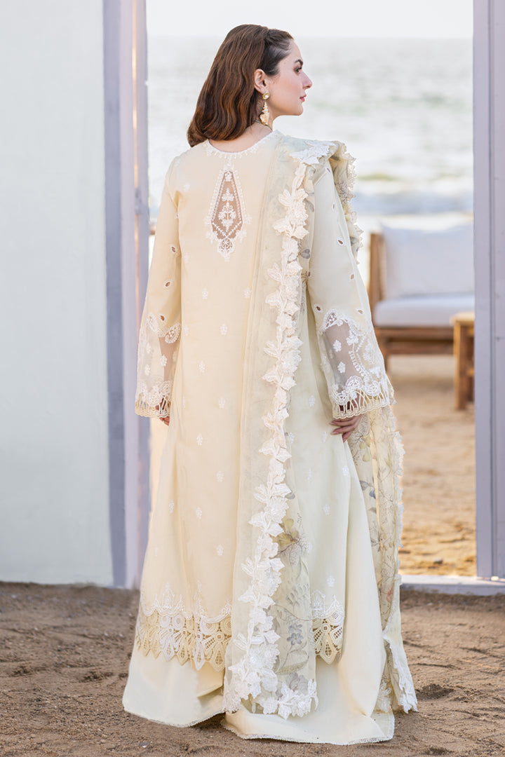 QALAMKAR LUXURY CHIKANKARI EMBROIDERED LAWN - 3 PC UNSTITCHED