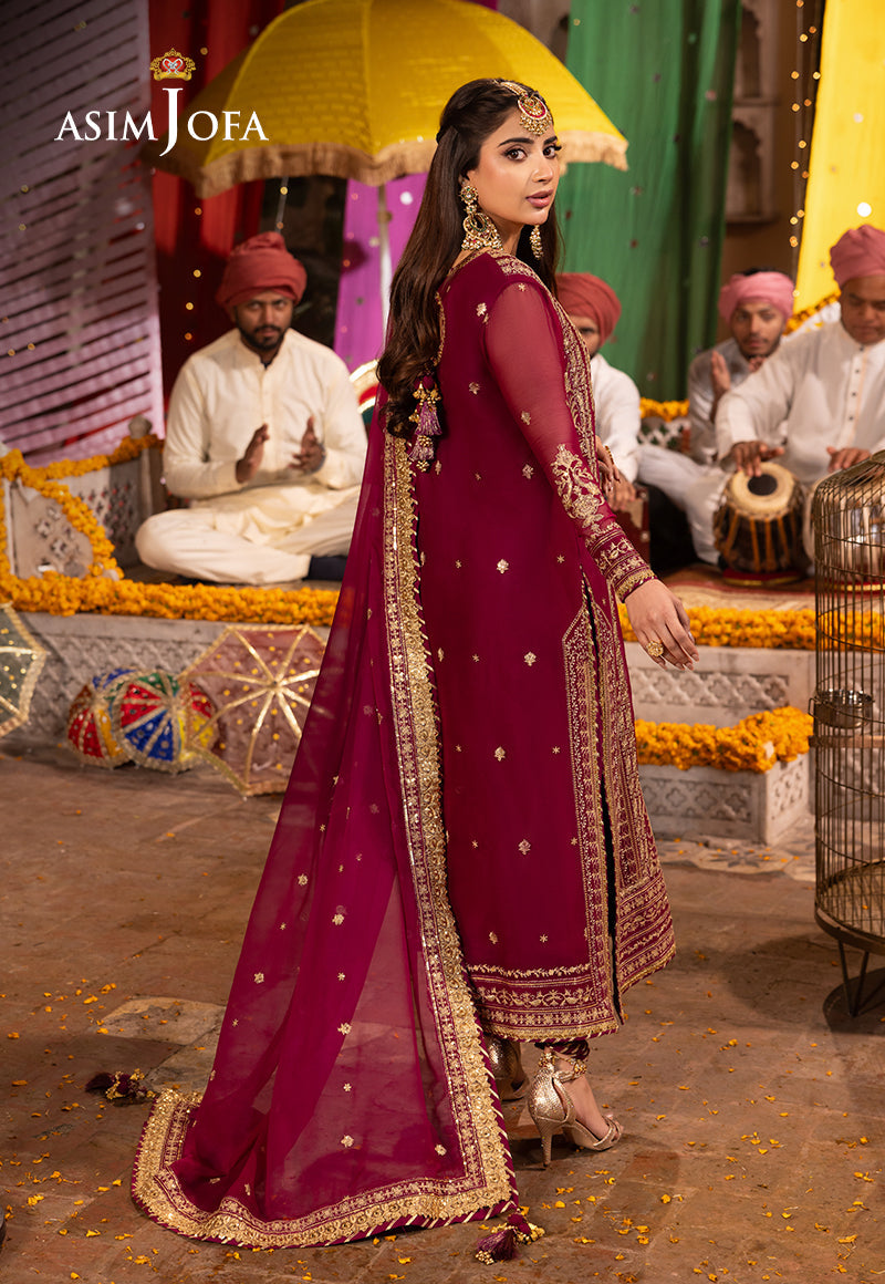 ASIM JOFA EMBROIDERED CHIFFON - 3 PC UNSTITCHED