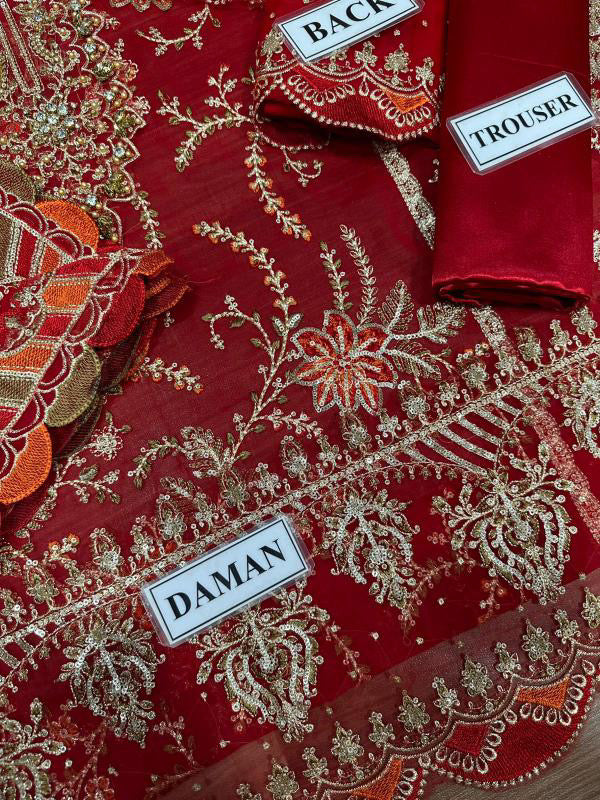 MARIA B LUXURY EMBROIDERED CHIFFON - 3 PC UNSTITCHED