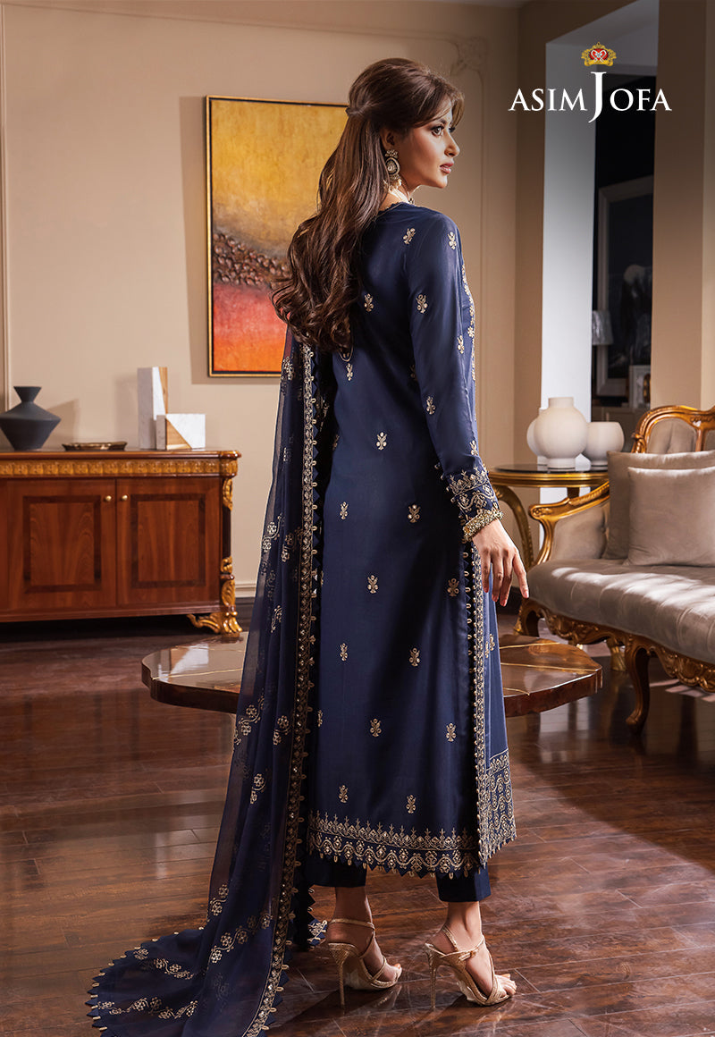 ASIM JOFA EMBROIDERED CHIFFON - 3 PC UNSTITCHED
