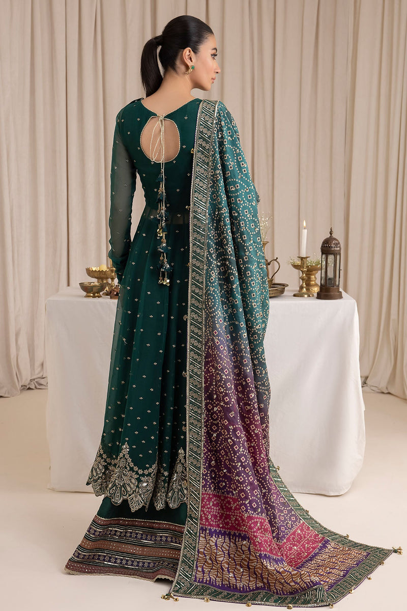 JAZMIN LUXURY EMBROIDERED CHIFFON - 3 PC UNSTITCHED