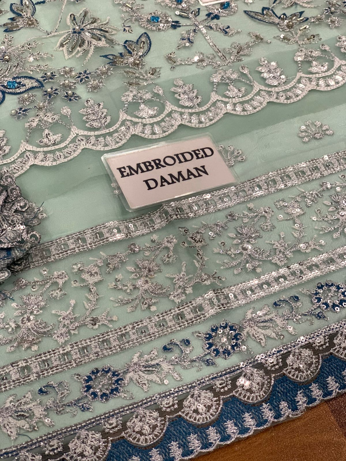 EMAAN ADEEL EMBROIDERED ORGANZA - 3 PC UNSTITCHED
