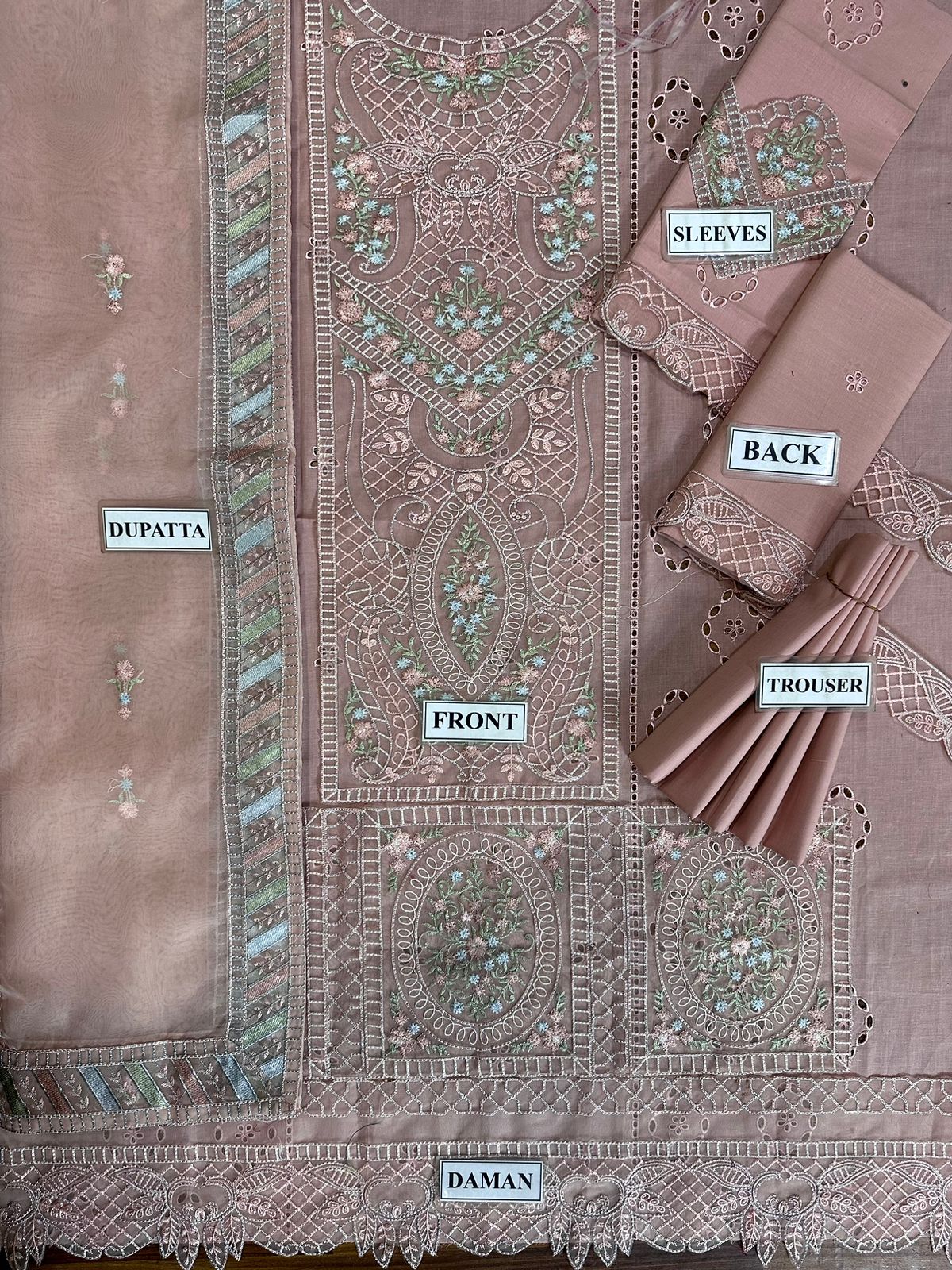 ADNAN LIBAS LUXURY CHIKANKARI EMBROIDERED LAWN - 3 PC UNSTITCHED