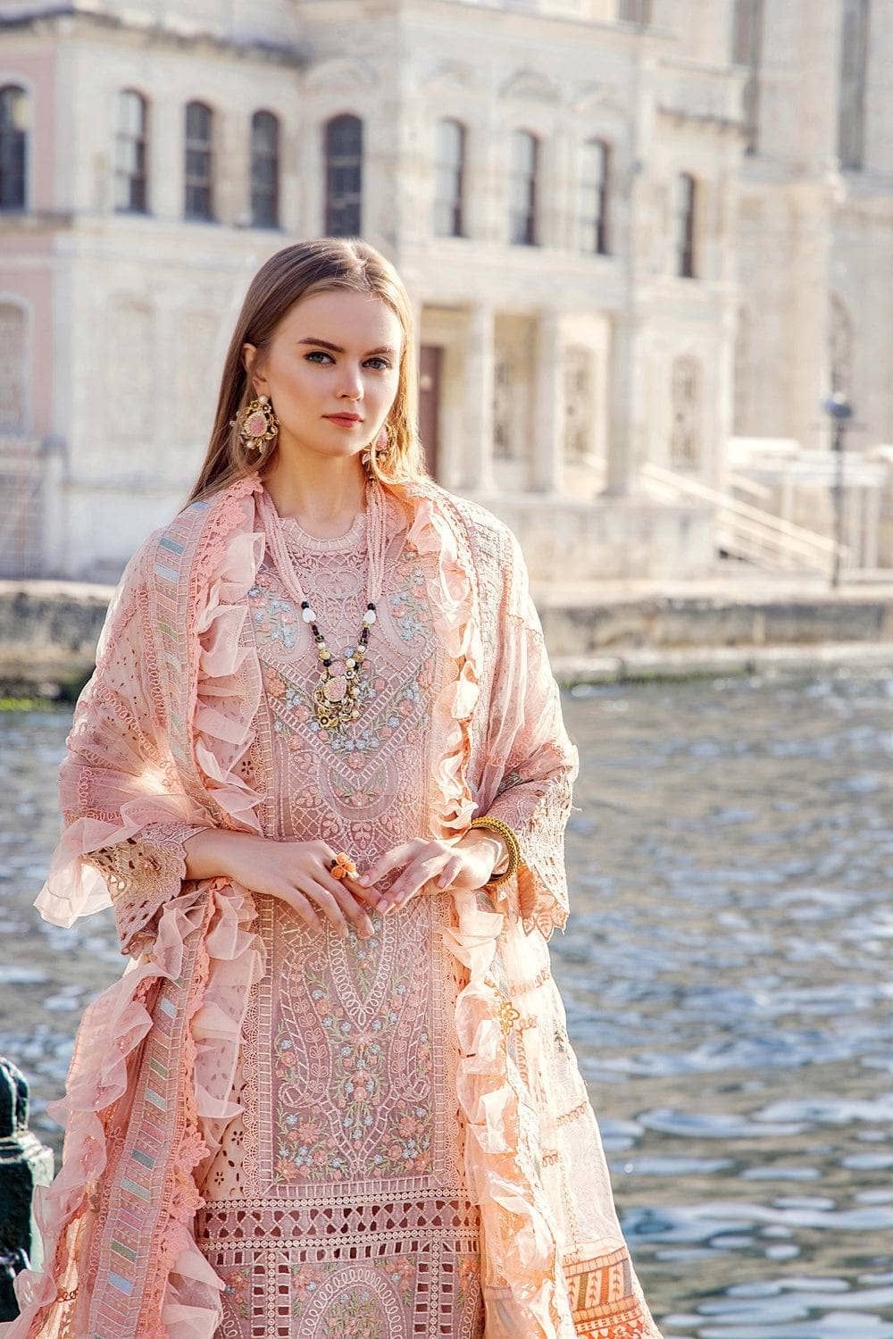 ADNAN LIBAS LUXURY CHIKANKARI EMBROIDERED LAWN - 3 PC UNSTITCHED