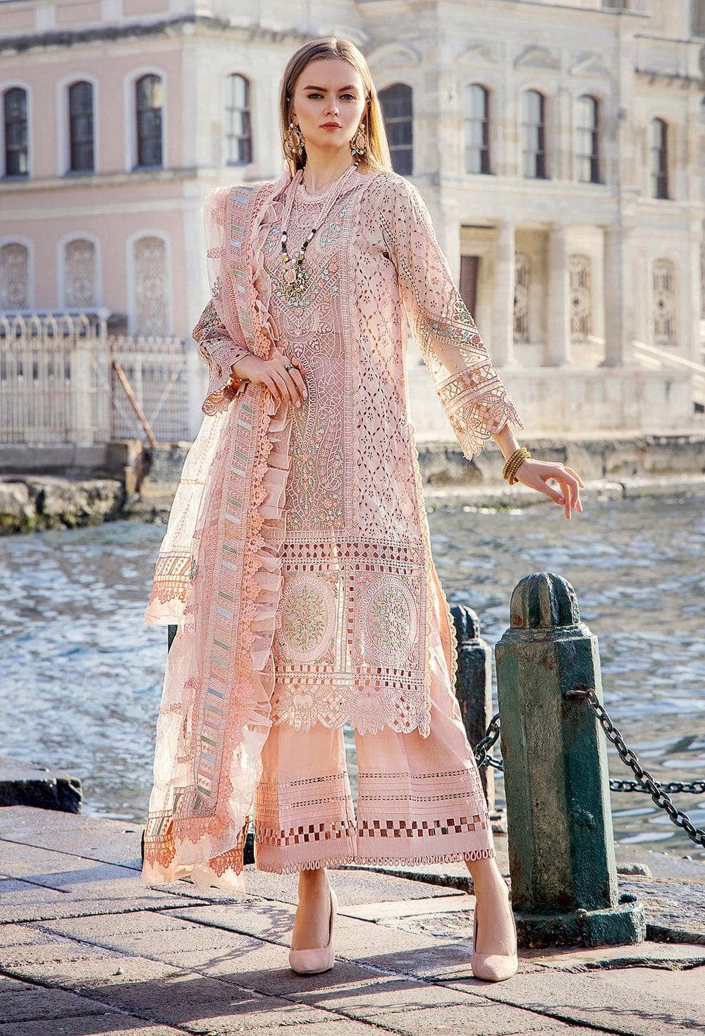 ADNAN LIBAS LUXURY CHIKANKARI EMBROIDERED LAWN - 3 PC UNSTITCHED