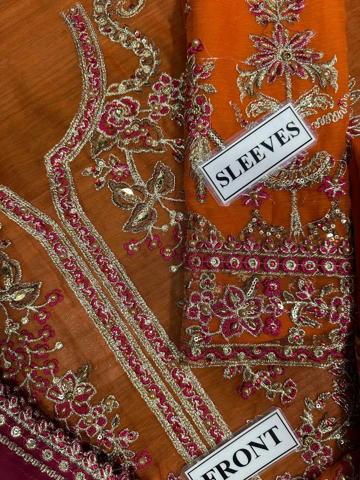 GULAAL LUXURY WEDDING EMBROIDERED CHIFFON - 3 PC UNSTITCHED