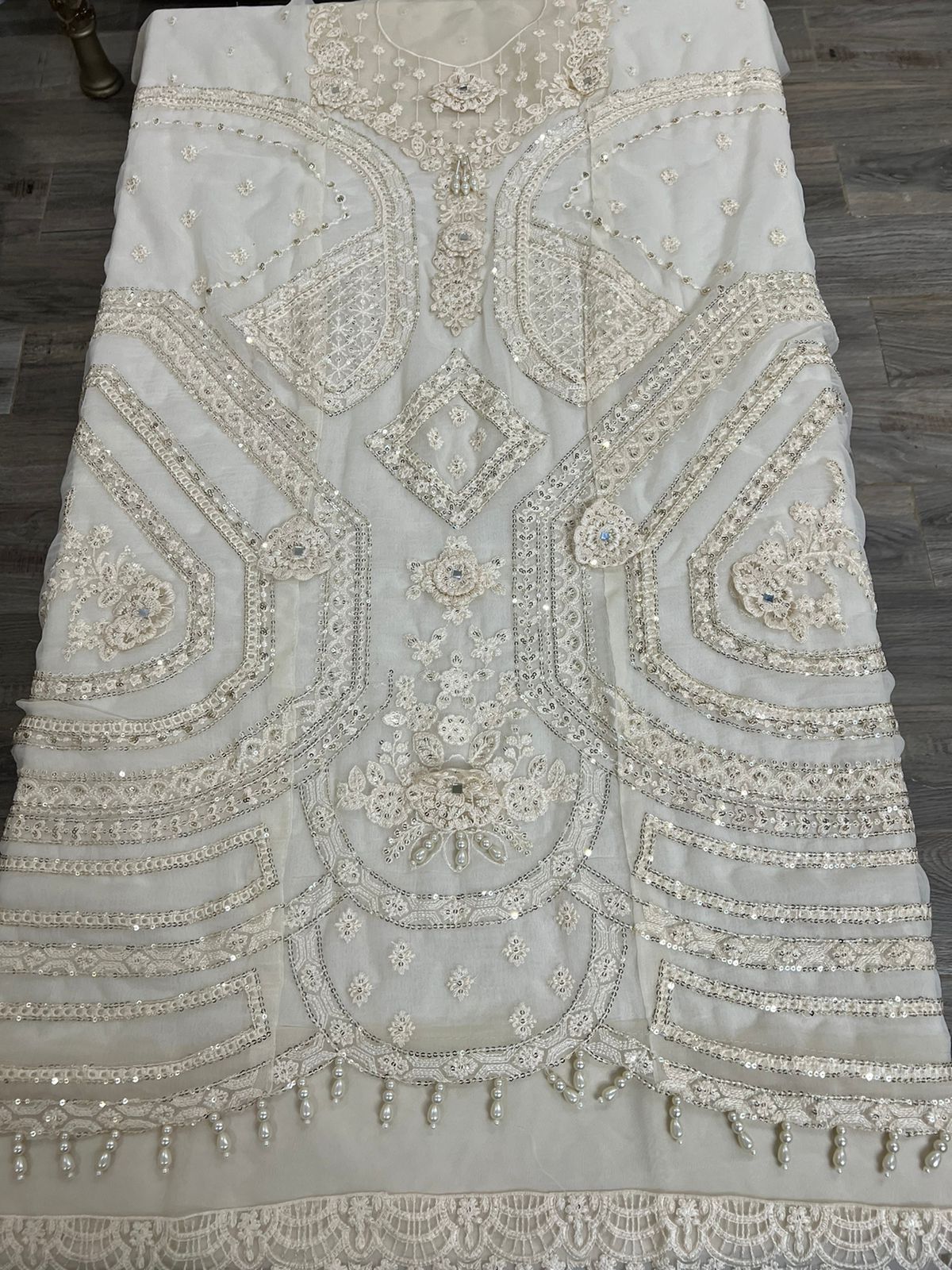 MARIA B LUXURY WEDDING EMBROIDERED CHIFFON - 3 PC UNSTITCHED