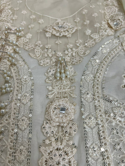 MARIA B LUXURY WEDDING EMBROIDERED CHIFFON - 3 PC UNSTITCHED
