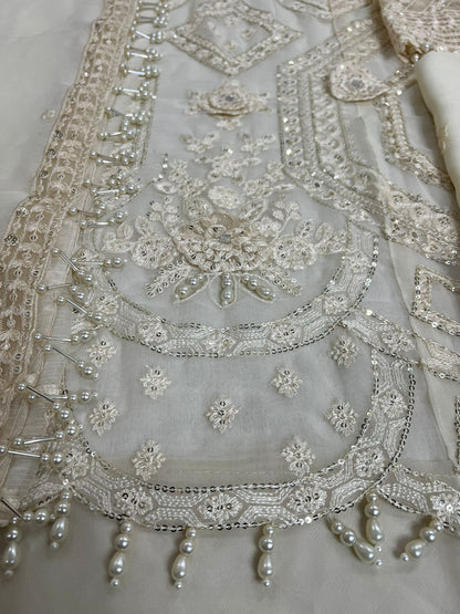 MARIA B LUXURY WEDDING EMBROIDERED CHIFFON - 3 PC UNSTITCHED