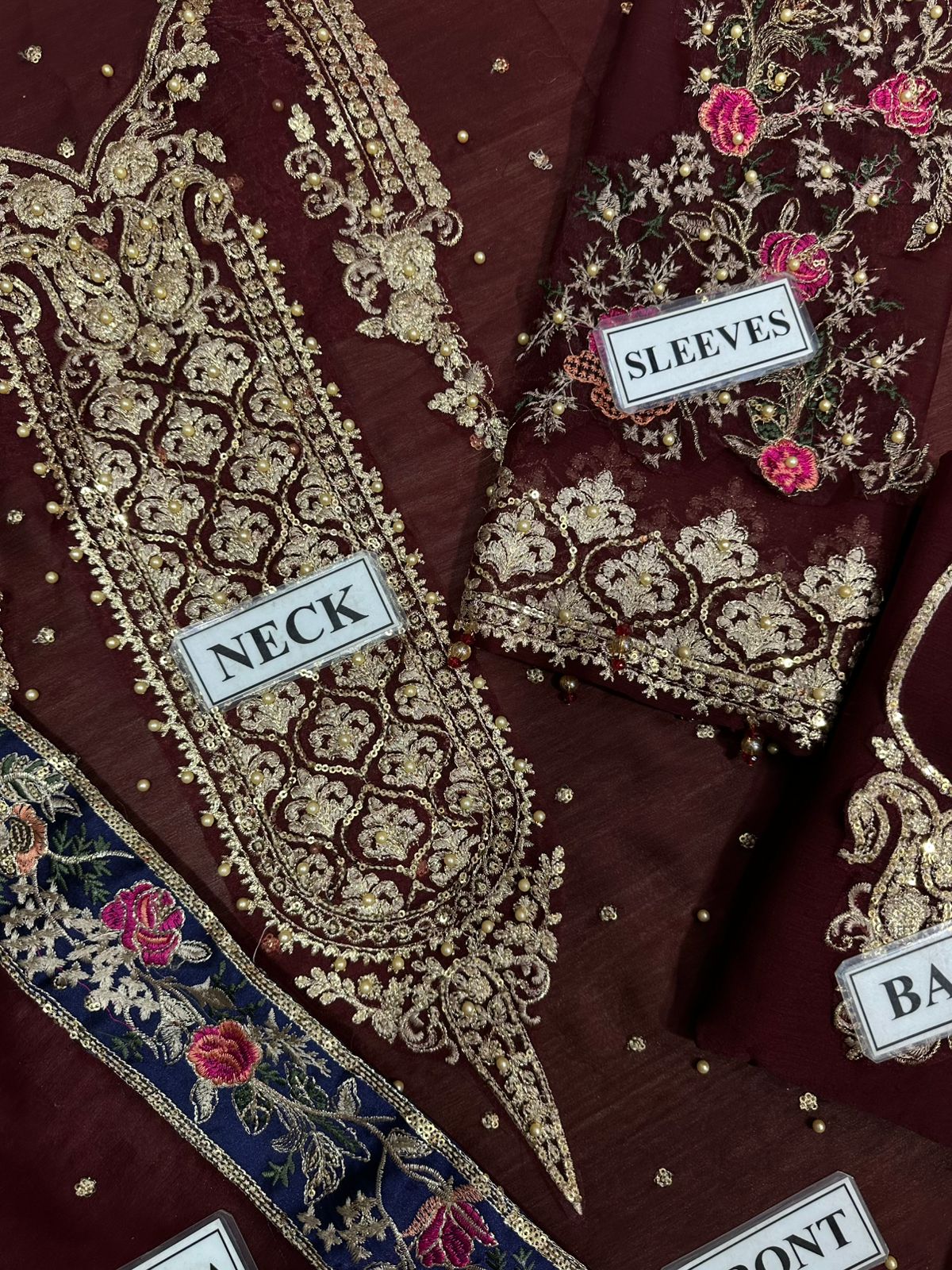 CHARIZMA LUXURY EMBROIDERED CHIFFON - 3 PC UNSTITCHED