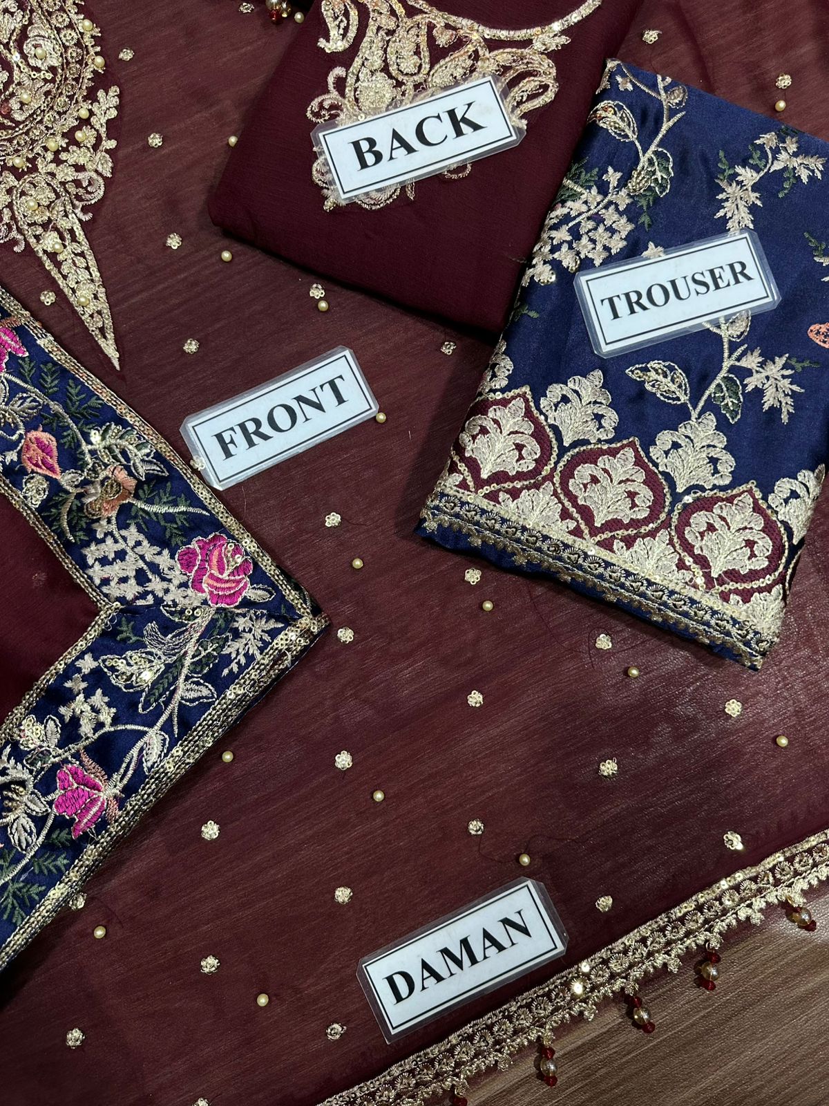 CHARIZMA LUXURY EMBROIDERED CHIFFON - 3 PC UNSTITCHED