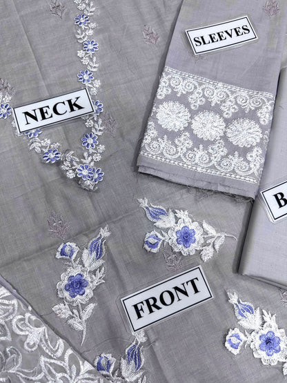 AZURE BAREEZE LAWN EMBROIDERED - 3 PC UNSTITCHED