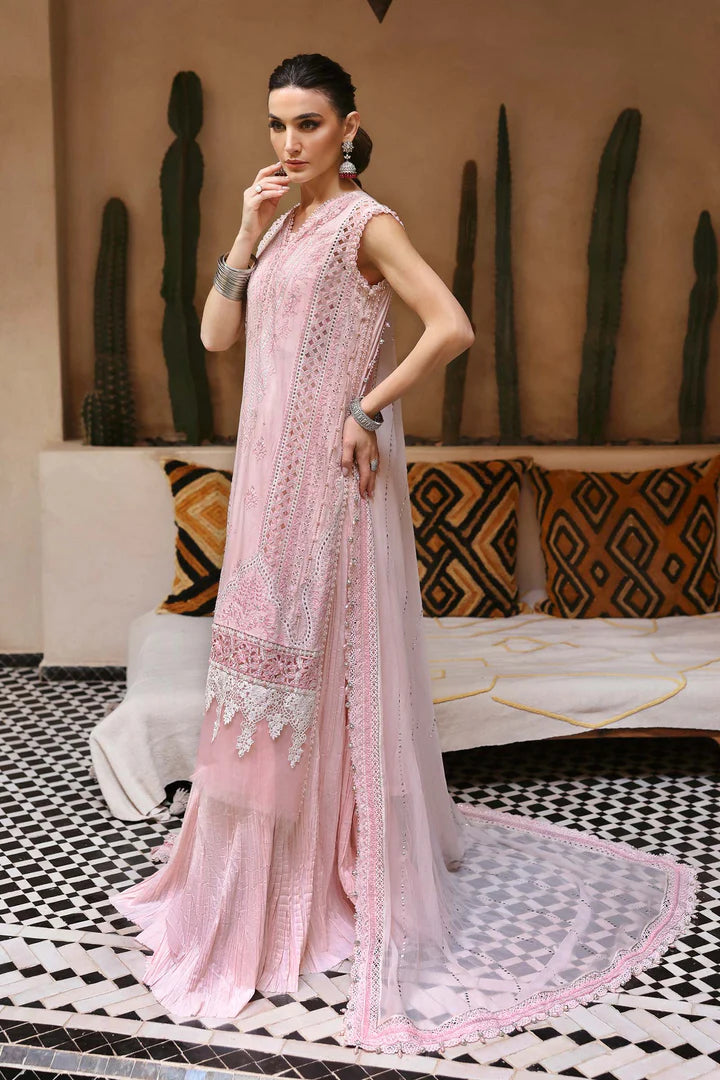 MARIA B LUXURY CHIKANKARI EMBROIDERED LAWN - 3 PC UNSTITCHED
