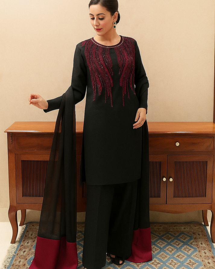 PURE SILK HANDMADE - 3 PC UNSTITCHED