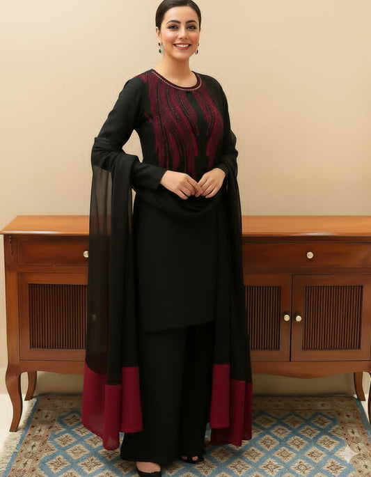 PURE SILK HANDMADE - 3 PC UNSTITCHED