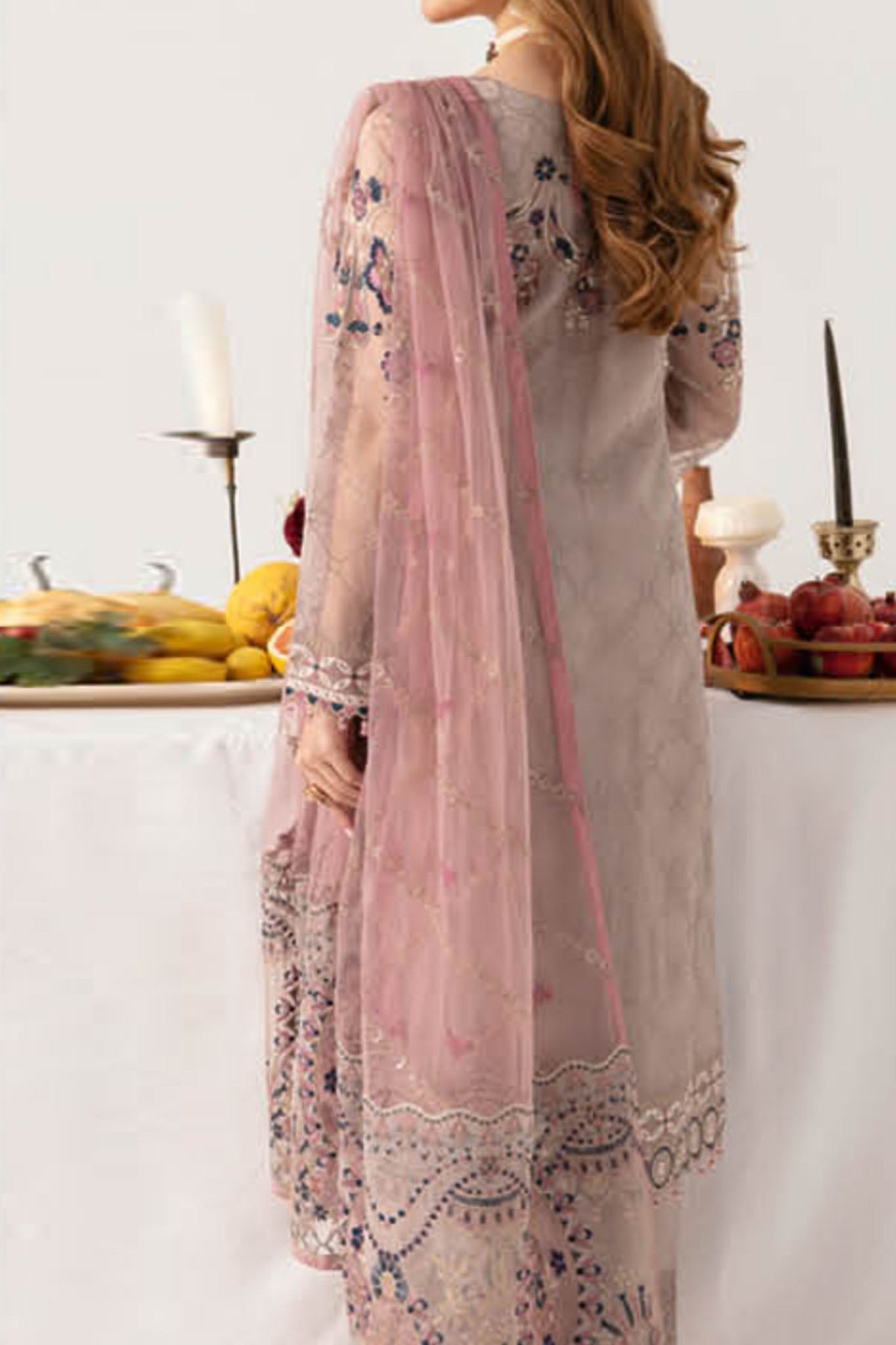 RAMSHA LUXURY EMBROIDERED CHIFFON - 3 PC UNSTITCHED
