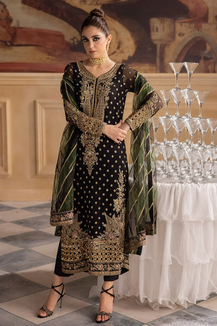 CHARIZMA LUXURY EMBROIDERED CHIFFON - 3 PC UNSTITCHED