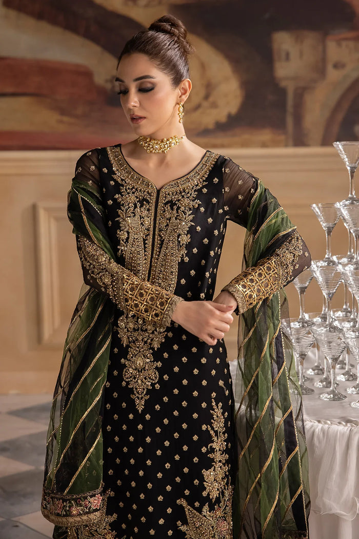 CHARIZMA LUXURY EMBROIDERED CHIFFON - 3 PC UNSTITCHED