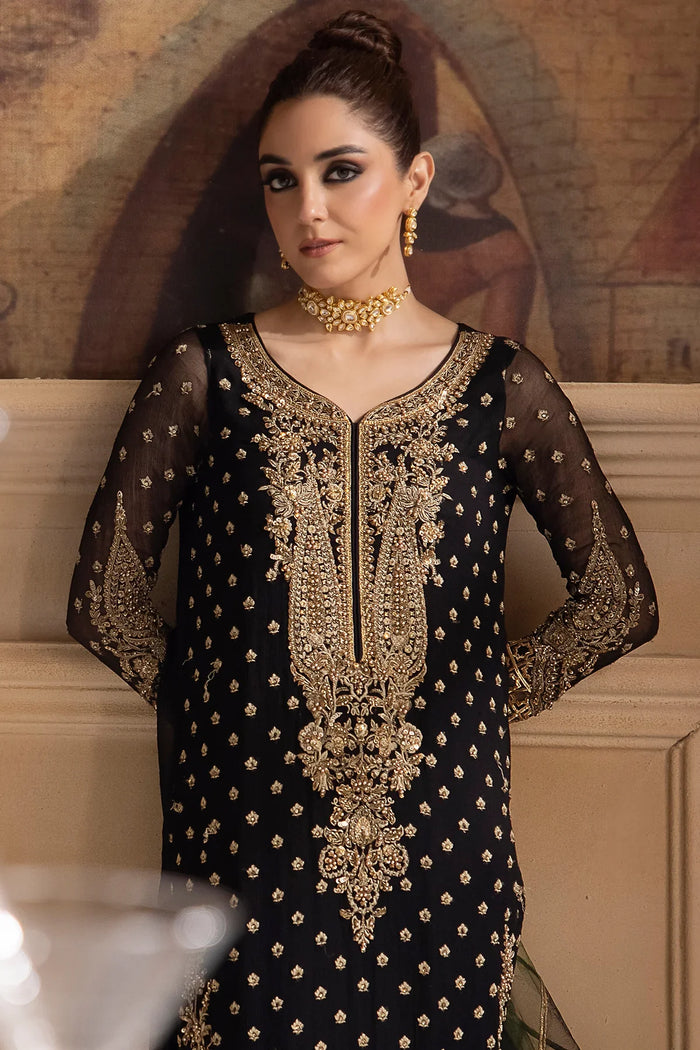 CHARIZMA LUXURY EMBROIDERED CHIFFON - 3 PC UNSTITCHED