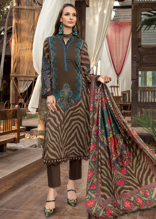 MARIA B LUXURY LAWN EMBROIDERED - 3 PC UNSTITCHED