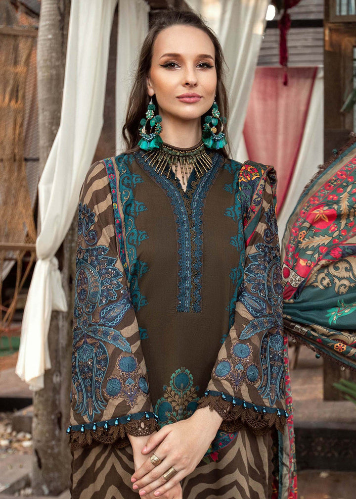 MARIA B LUXURY LAWN EMBROIDERED - 3 PC UNSTITCHED