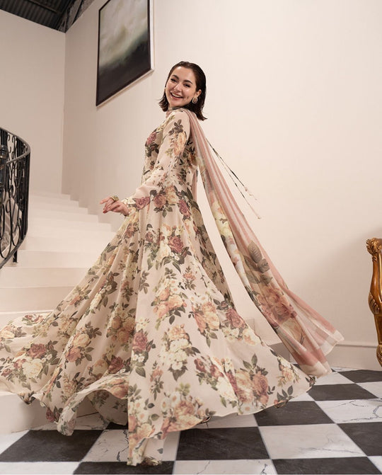 LULUSAR LUXURY DIGITAL PRINTED SHAMOS SILK - 3 PC UNSTITCHED