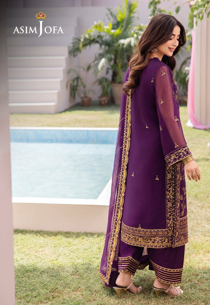 ASIM JOFA LUXURY EMBROIDERED CHIFFON - 3 PC UNSTITCHED