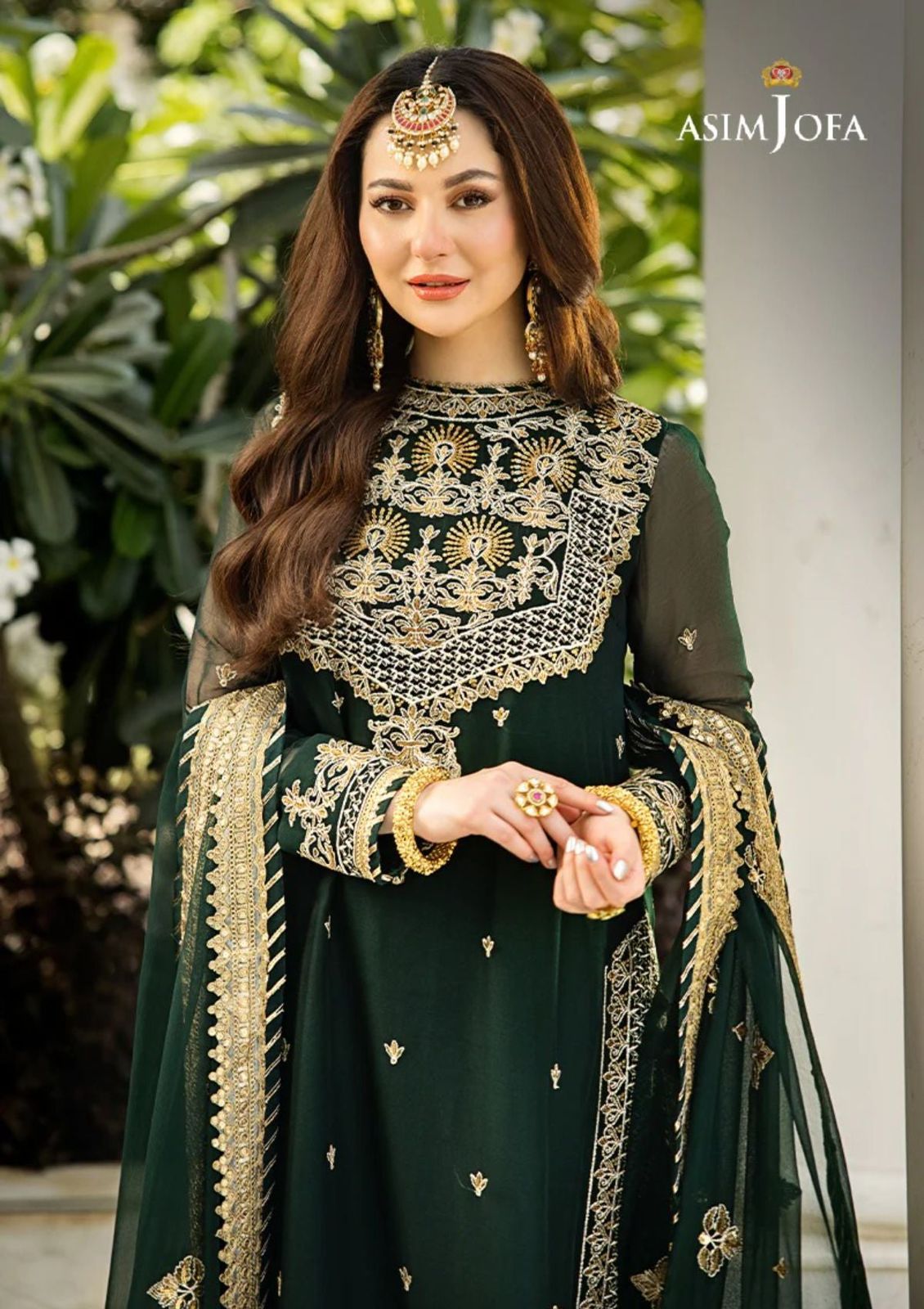 ASIM JOFA EMBROIDERED CHIFFON - 3 PC UNSTITCHED