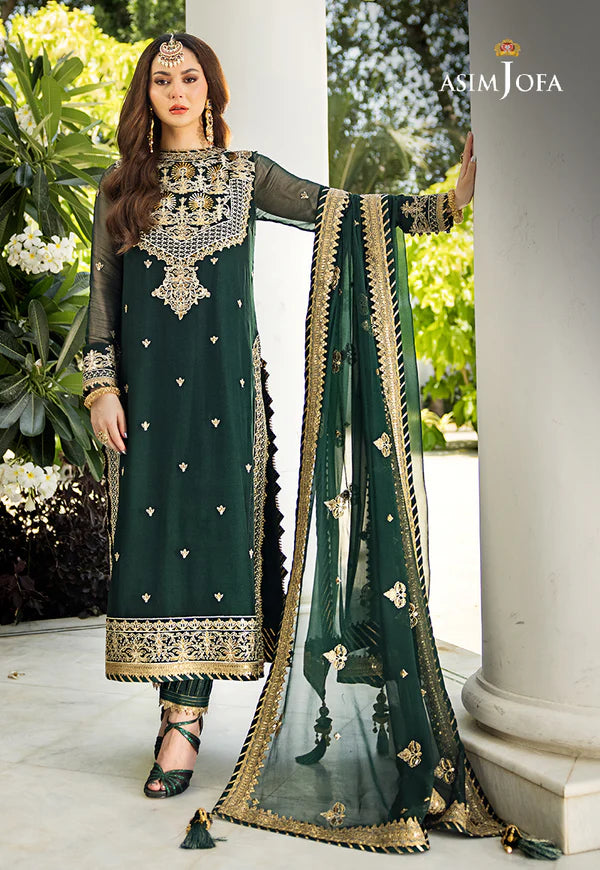 ASIM JOFA EMBROIDERED CHIFFON - 3 PC UNSTITCHED