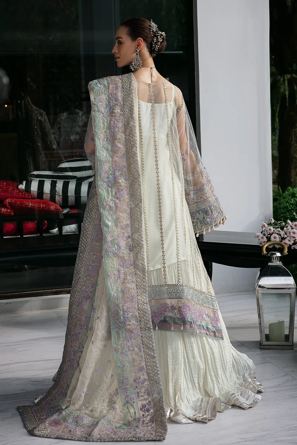 AVYANA LUXURY WEDDING EMBROIDERED ORGANZA - 3 PC UNSTITCHED