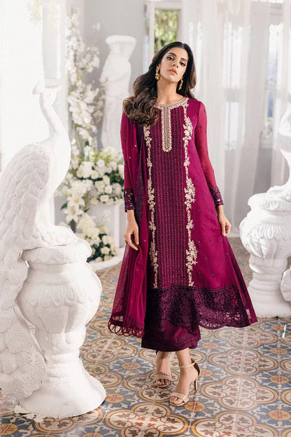 AZURE LUXURY CHIFFON EMBROIDERED COLLECTION - 3 PC UNSTITCHED