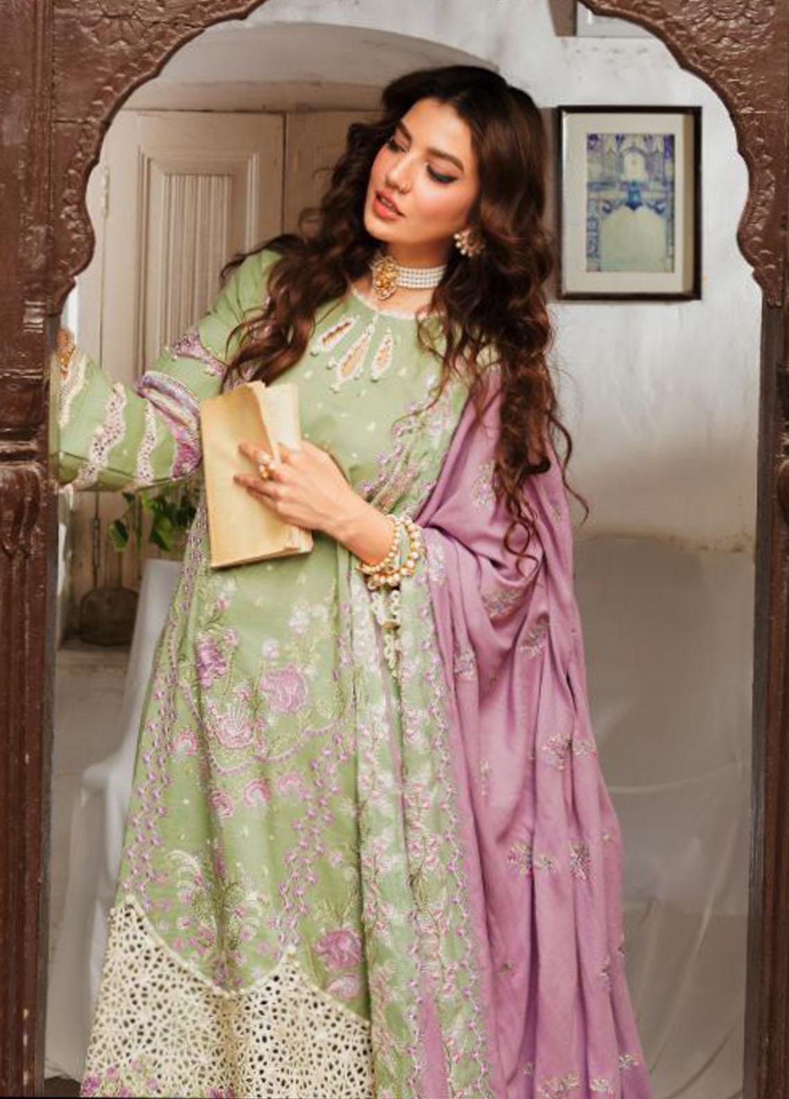 ELAF LUXURY EMBROIDERED CHIKANKARI LAWN - 3 PC UNSTITCHED