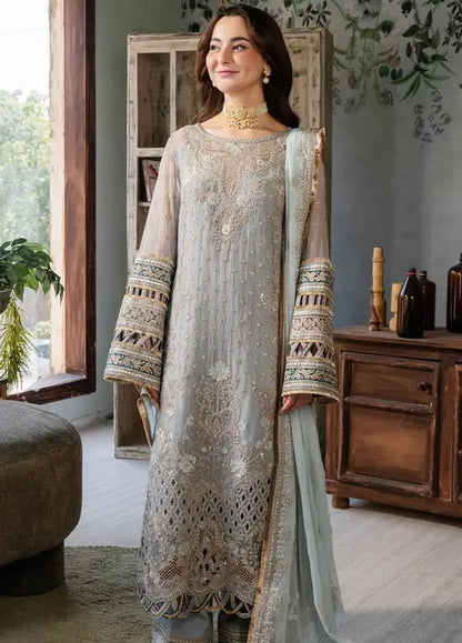 IMROZIA LUXURY WEDDING EMBROIDERED ORGANZA - 3 PC UNSTITCHED