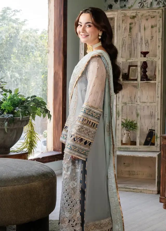 IMROZIA LUXURY WEDDING EMBROIDERED ORGANZA - 3 PC UNSTITCHED